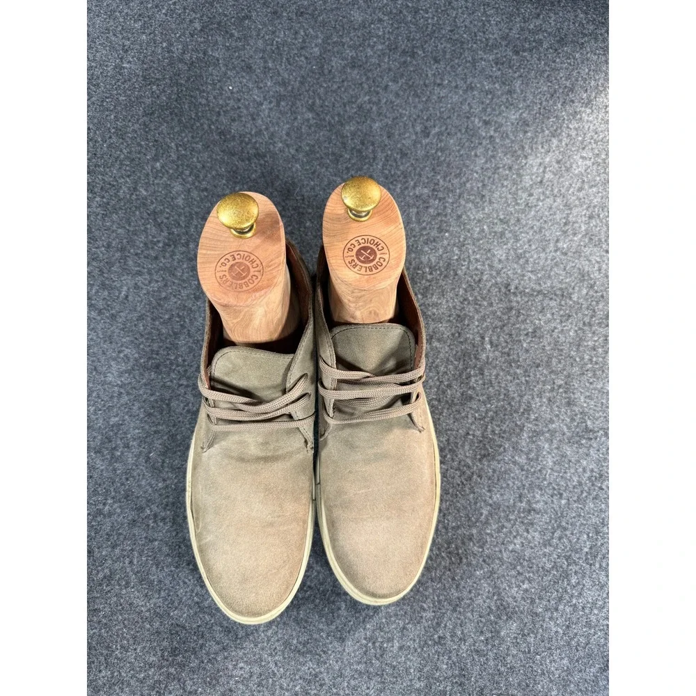 Mens Suede Chukka Boots‎ Desert Boots Made in Italy Size 44 Taupe Lace Up